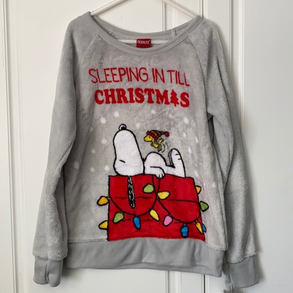 Snoopy Christmas soft PJ top - Picture 1 of 8